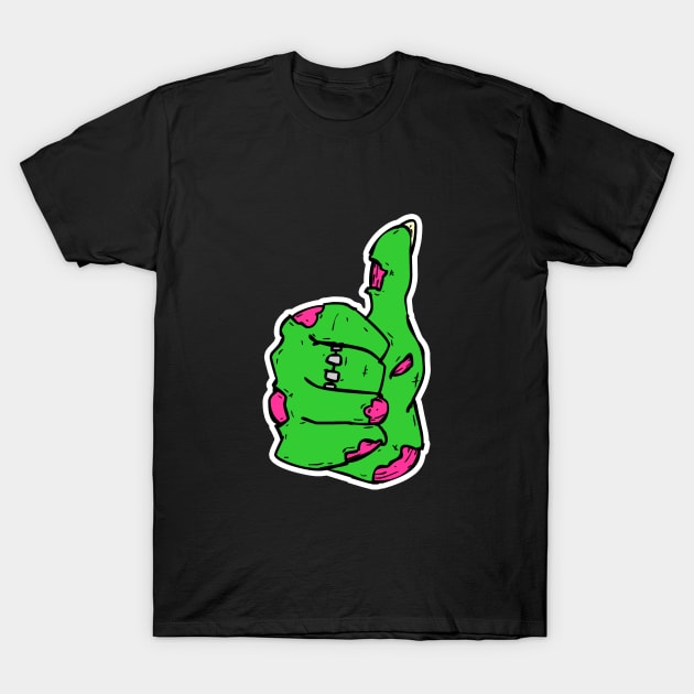 Zombie Thumbs Up T-Shirt by RadicalLizard